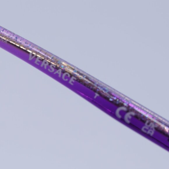 Versace Kids VK4427U 53734V Sunglasses Lilac Cat Eye Frame, Grey Lenses - Picture 7 of 11